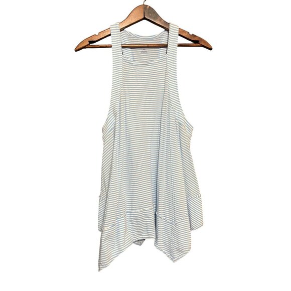 Pilcro Blue & White Striped Racerback Tank Top XXS 100% Cotton - Picture 8 of 8